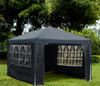 3x3 Gazebo With Side Panels Heavy Duty Marquee Canopy Garden Patio Tent