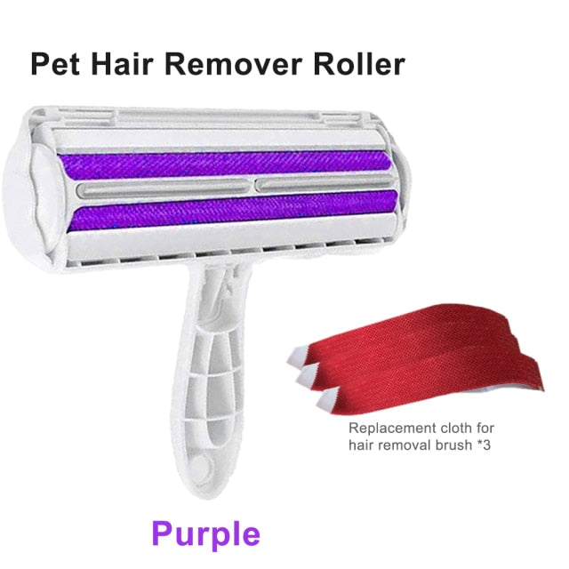 Pet Hair Roller Remover Lint Brush 2-Way Dog Cat Comb Tool Convenient -  bestsellingproductstore